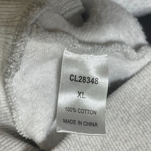 Pink Lily Cropped 1/4 Zip Hoodie Sweatshirt Gray Size XL Extra Large Cotton - Picture 7 of 7